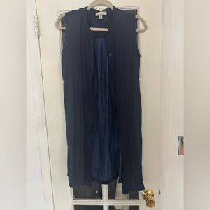Halston Heritage Midnight Blue long top XS